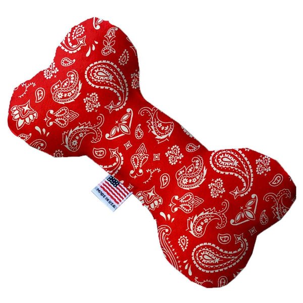 Pet Pal Red Western 10 in. Bone Dog Toy PE765785